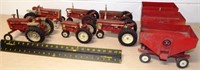(9) Farmall Farm Toys - Tractors - Gravity Boxes