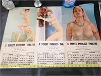 1964 Street Peerless Theatre Pinup Calendar Pages