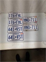 Ontario License Plate Matched Pairs