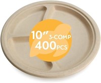 100% Compostable Disposable Paper Plates Bulk