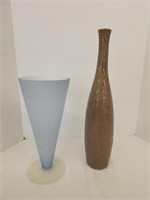 2 Vases - 14" and 20"