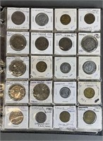 72pc 1895-1980s Foreign Coins