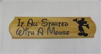Disney Sign - It All Started With A Mouse