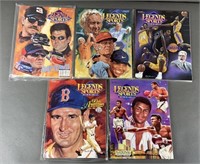 5pc Legends Sports Memorabilia Magazines #114-119