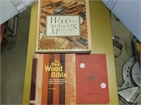 3 BOOKS - CABINET MAKING;  REAL WOOD BIBLE;