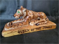 VTG Queen of the Jungle Wood Figure