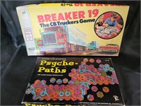 1969 Psyche-Paths & 1976 Breaker 19 Board Games
