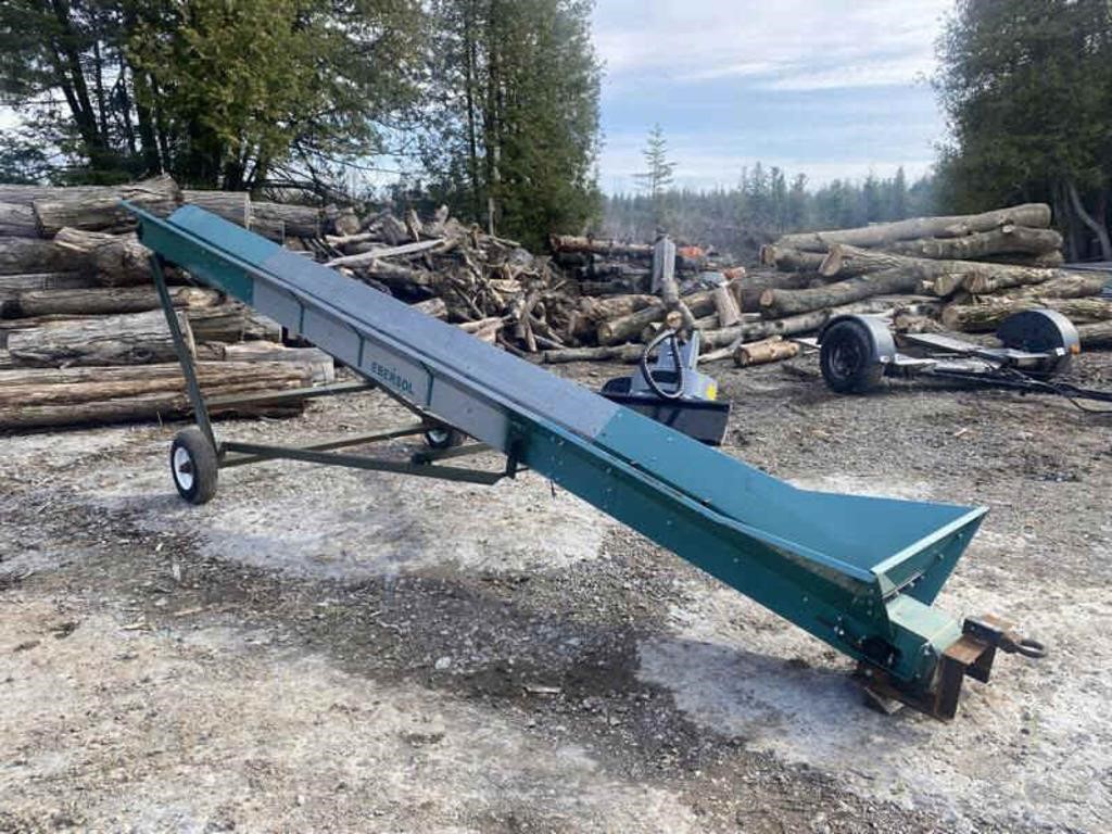 Ebersol 20' firewood conveyor