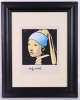 MANNER OF ANDY WARHOL ORIGINAL PORTRAIT PAINTING
