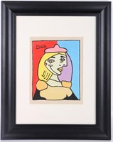 PABLO PICASSO ORIGINAL SPANISH PAINTING AFTER