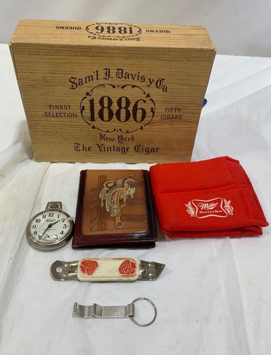 Vintage Pocket Watch & Gentlemen Accessories