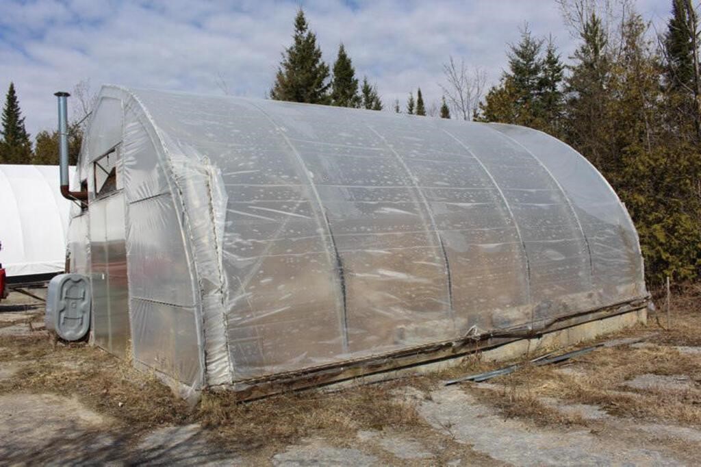 30'x24' green house, sells with new plastic, buyer