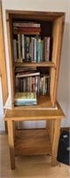 Handcrafted 2 Piece Shelf/Table With Books