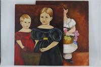 Colonial Reproduction Portraits on Canvas