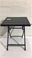 Black Metal Folding Outdoor Side Table K8A