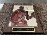 Michael Jordan Signed Plaque + Golf Ball