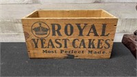 Antique Wooden Box Halifax N.S Royal Yeast Cakes 1