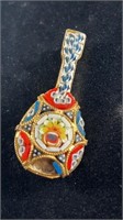 Vintage Italian Micro Mosaic Brooch