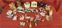 Assorted Christmas tree ornaments (some crystal)