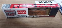 RED MAN 100TH ANNIVERSARY KNIFE, NEW WITH BOX