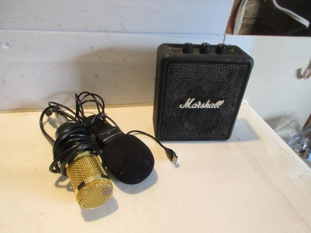 MICROPHONES, MARSHALL SMALL AMPLIFIER