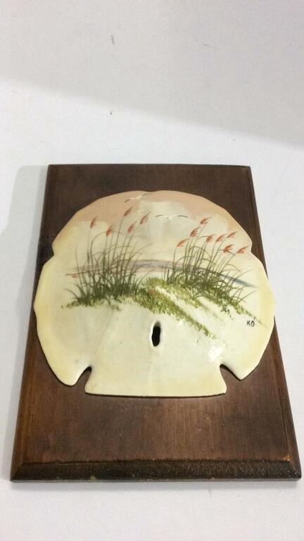 Signed Glossed Sand Dollar M16H