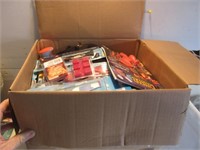 BOX FILLED WITH VARIOUS ITEMS