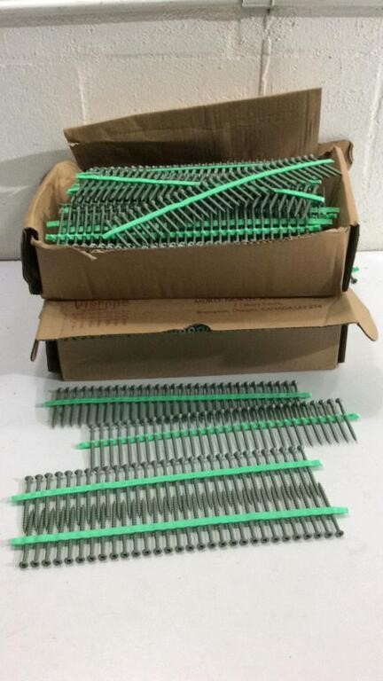 Two Boxes of Coated Screws M
