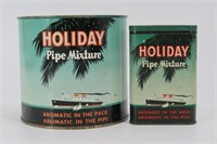 Holiday Pipe Mixture Tobacco Tins