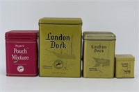 Peepers in London Dock Tobacco Tins