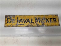 Enamel De Laval Milker Sign