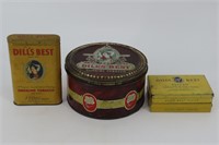 Dill's Best Smoking Tobacco Tins