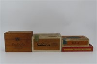 Wooden and Cardboard Cigar Boxes