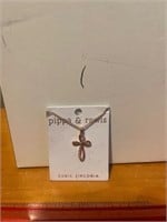 New Pippa & Rawls cubic zirconia cross necklace