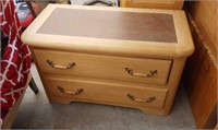 Wood Two Drawer Dresser