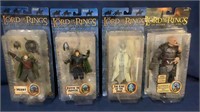 (4) New Old Stock Lord Of The Rings Action Figures