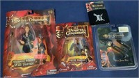 (4) New Old Stock Pirates Of The Caribbean Toys
