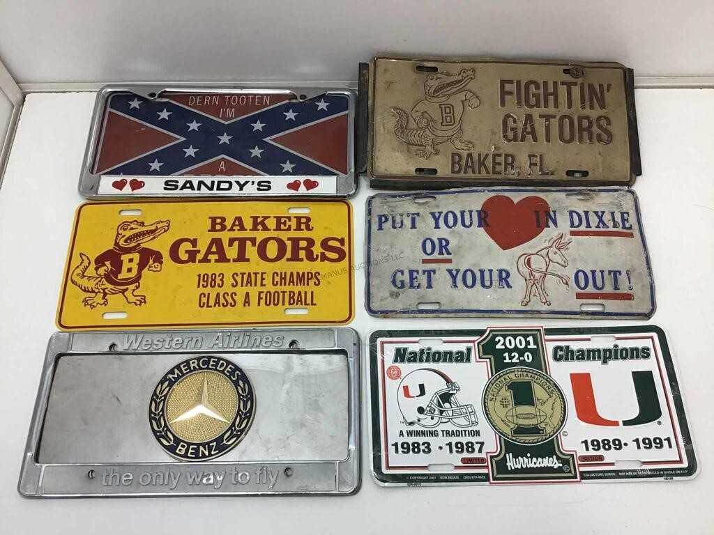 Metal Novelty Plates and Frames