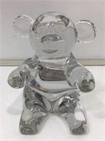 7in H Glass Bear Figure/Paperweight