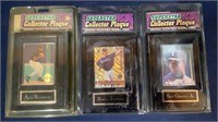 (3) Baseball Player Superstar Collector Plaques