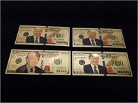 Donald Trump $100 & $1000 Dollar Fake Bills