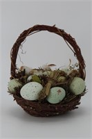 Twig Basket of Eggs