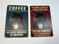 Funny Coffee Metal Signs New U9C
