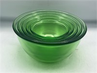 20's/30's Hazel Atlas Urnaium Glass Mixing Bowls