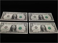 2003 + 1986 USA One Dollar Bills