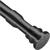 Spring Tension Curtain Rods 28 to 48 Inches Black