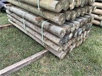 New 4-5/8 x 7ft fence posts