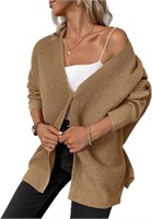$42 YACUN Women Cardigan Sweater Batwing Long