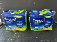 Two packs of prevail underpads size extra large