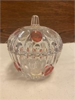 Vintage Indiana Pressed Glass Candy Dish w/ Lid